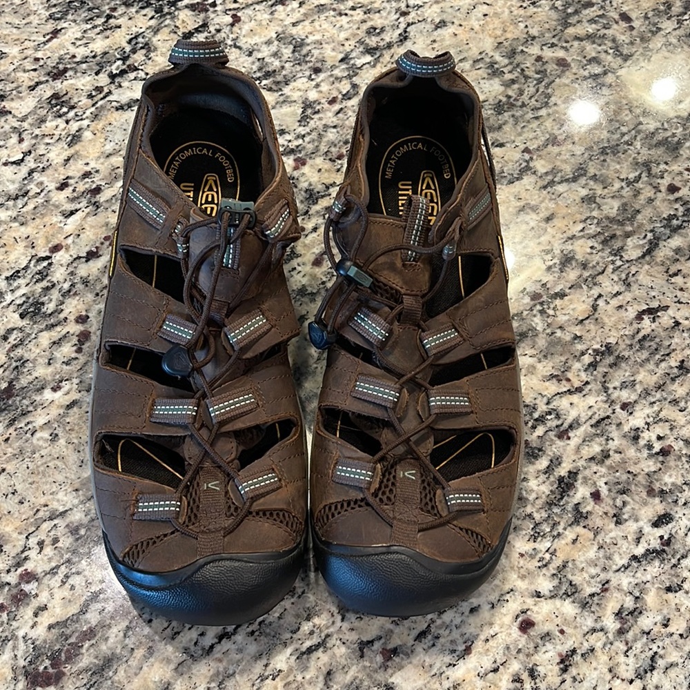 Keen waterproof sandals leather upper mens size 12